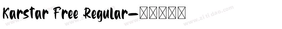 Karstar Free Regular字体转换
